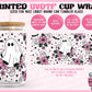 Floral Ghosts - UVDTF Beer Can Glass Wrap (Ready-to-Ship)