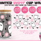 Cute Ghosts and Bats - UVDTF Beer Can Glass Wrap (Ready-to-Ship)