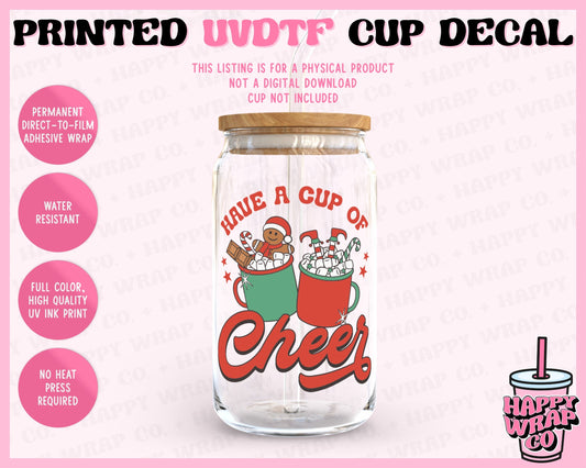 Cup of Cheer - UVDTF Cup Decal (Ready-to-Ship)