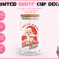 I Run on Coffee and Christmas Cheer - UVDTF Cup Decal (Ready-to-Ship)