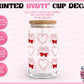 Cherry Bows and Lace - UVDTF Cup Decal (Ready-to-Ship)