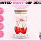 Heart Cherry Bows - UVDTF Cup Decal (Ready-to-Ship)