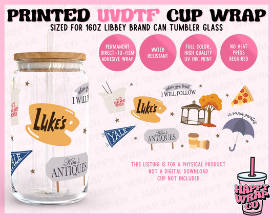 Gilmore Things - UVDTF Beer Can Glass Wrap (Ready-to-Ship)