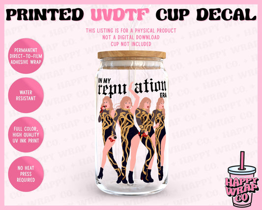 Gold In My Rep TV Era 2.0 - UVDTF Cup Decal (Ready-to-Ship) (Double-Sided)