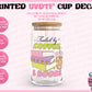 Fueled by Coffee and Books - UVDTF Cup Decal (Ready-to-Ship) (Double-Sided)