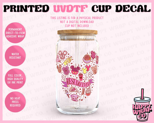 Best Day Ever - UVDTF Cup Decal (Ready-to-Ship)