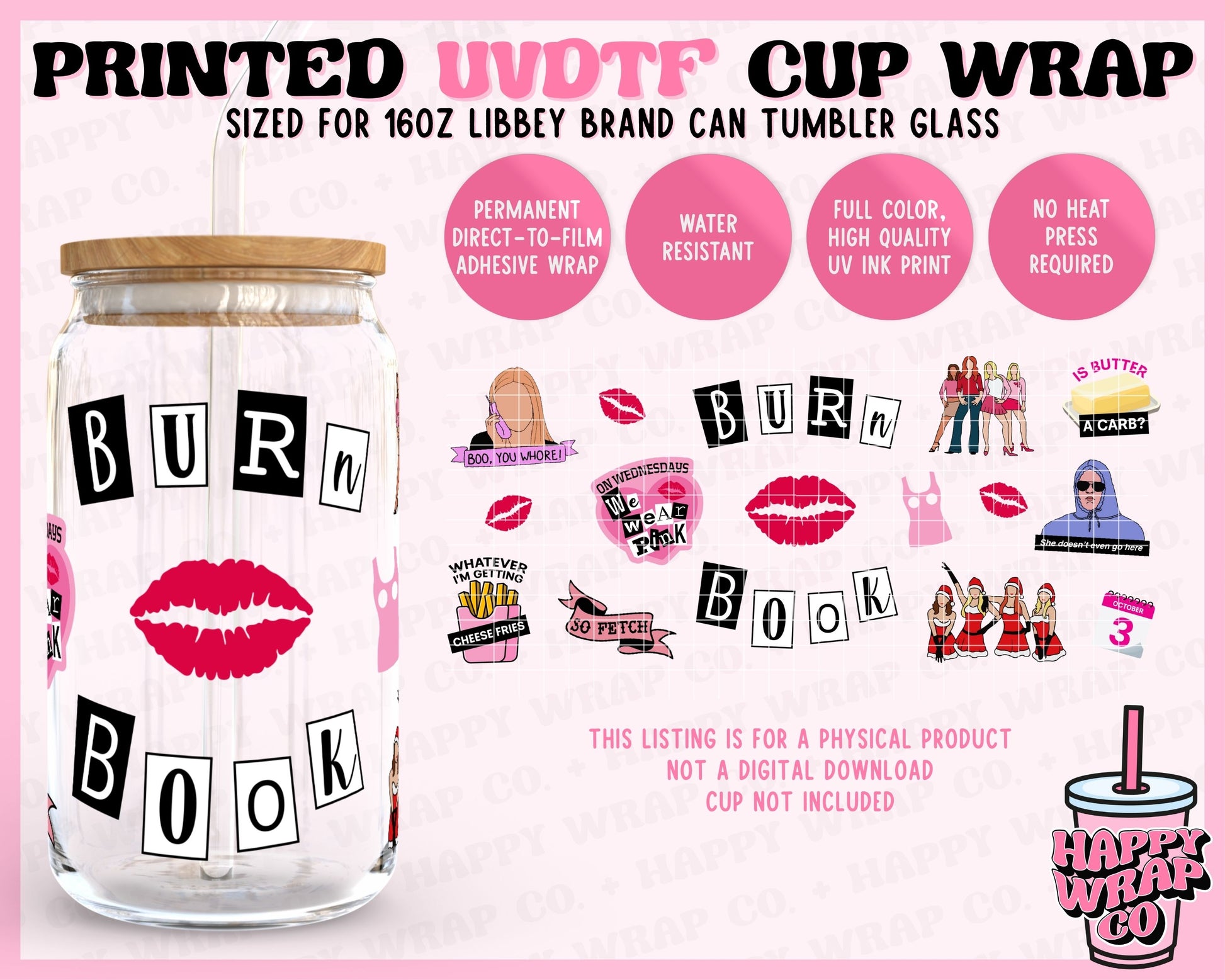 Mean Girls 16oz Acrylic Cups Set of 4