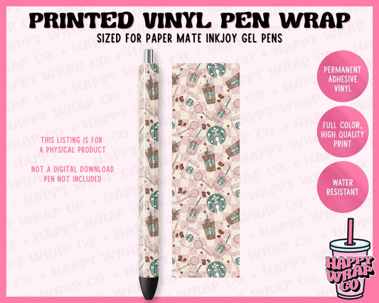 Boho Coffee - Vinyl Pen Wrap