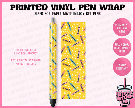 Crayons - Vinyl Pen Wrap