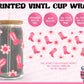 Cowgirl Boots and Flowers - Vinyl Beer Can Glass Wrap