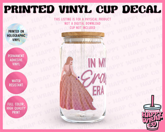 Speak Now TS In My Eras Era - Holographic Vinyl Cup Decal