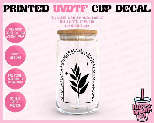 Mama Leaf - UVDTF Cup Decal (Ready-to-Ship)