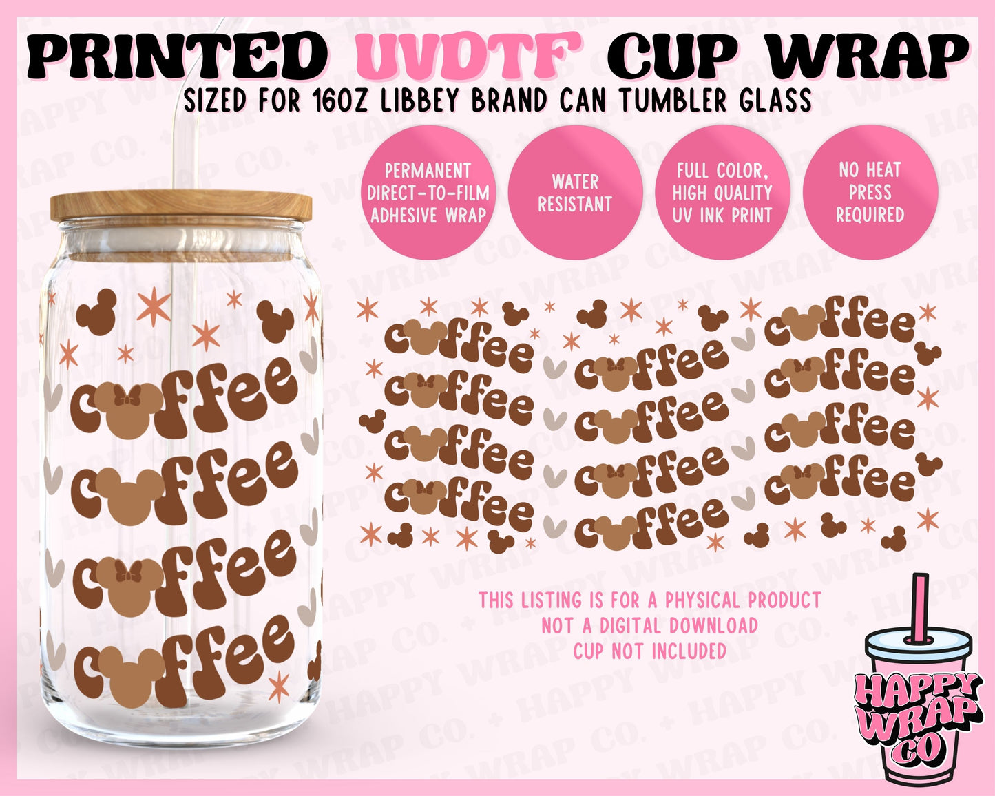 Magical Coffee - UVDTF Beer Can Glass Wrap (Ready-to-Ship)